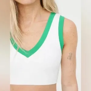 Aerie Offline by Main Squeeze Seamless Plunge Sports Bra thumbnail 2