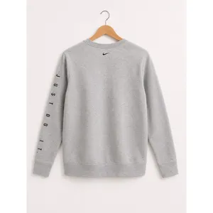 Nike Dri-FIT Gray Crewneck Sweatshirt Womens XL Just Do It Sleeve Pullover Top thumbnail 2