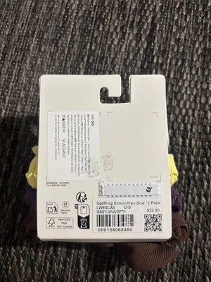 Lululemon Uplifting Scrunchies Bow *3 Pack NEW Washed Yellow Java Grape Thistle thumbnail 2