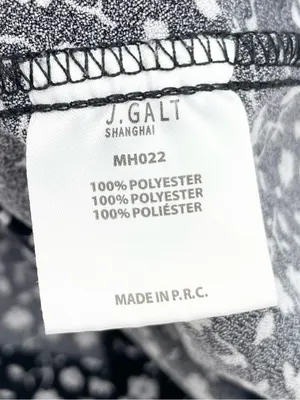 John Galt Brandy Melville Cara Mini Skirt Black White Floral Print One Size Y2K thumbnail 7