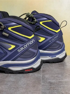 Salomon X Ultra Wide GTX Women's Wide Waterproof Hiking Boots Blue/Yellow Sz 10 thumbnail 12