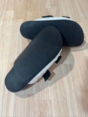 Zara Black and White Double Buckle Slide Sandals EUC thumbnail 6