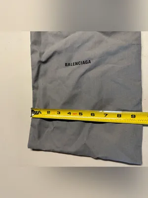 Balenciaga Gray Drawstring Dust Bag with Logo - 15”x9.5” NEW thumbnail 5