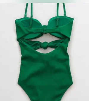 Green Triple Knot One Piece Swimsuit thumbnail 2