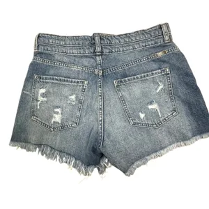Kancan Distressed Cut Off Denim Shorts Size 5 SZ 6 Jean Double Button thumbnail 2