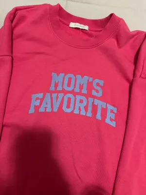 Pink Moms Favorite Sweatshirt Size L thumbnail 2