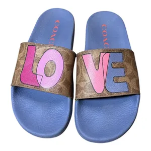 Coach Udele Sport Slide Love Size 7 Signature Canvas Sandals thumbnail 1