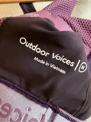 Outdoor Voices All time bra space dye purple size medium thumbnail 4