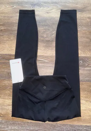 Lululemon Wunder Under SmoothCover High Rise 25” Black Size 2 NWT thumbnail 1