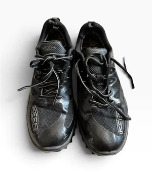 KEEN Trail Running Shoes Size 8.5 Black Waterproof Hiking Sneakers thumbnail 1