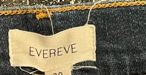 Womens 28" Evereve Front Seam High Waisted Wide Leg Jeans-Dark Wash thumbnail 12