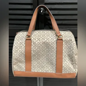 Tommy Hilfiger Beige and Brown Monogram‎ Bag thumbnail 5