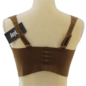NEW‎ Forplay Brown Cutout Rave Festival Special Occasion Bra Crop Top Size XL thumbnail 4