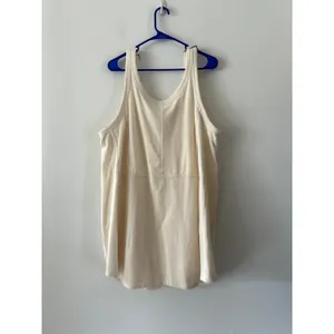 Anthropologie Daily Practice Soft Corded Jockey Mini Overall Dress Ivory XL NWT thumbnail 5