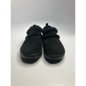 Oofos OOcoozie Low Shoes Womens 8 Black Excellent Faux Fur Recovery Mules thumbnail 2