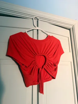 Orange/Red Tight cropped T thumbnail 4