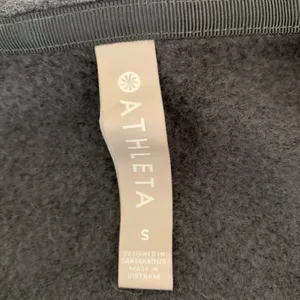 Athleta Charcoal Cowl Neck Hooded Long Sleeve Top Soft Stretch Gray Small thumbnail 3