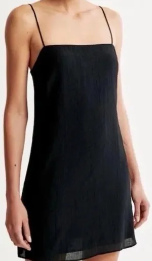 Abercrombie & fitch crinkle shift mini dress thumbnail 1
