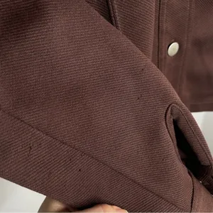 FREE PEOPLE Vintage Brown Jacket Womens Small Neutral Indie Sleaze Grunge Goblin thumbnail 9