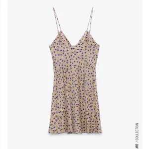 NWT Zara Yellow‎ Floral Draped Satin Effect Mini Dress thumbnail 2