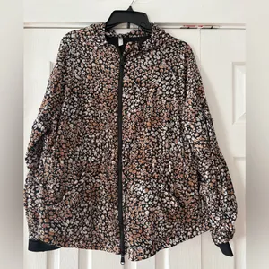 Free People Movement Run Wild Jacket in Leopard Size‎ Medium EUC thumbnail 4
