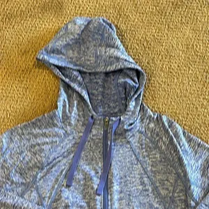 CG by Champion Duo Dry Purple Chambray Zip Up Hoodie, Size L thumbnail 3