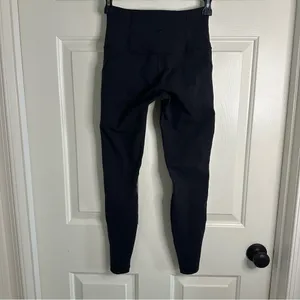 Lululemon Wunder Under 25” Black High Rise Mesh Pants Align Luon Times 7/8 thumbnail 2