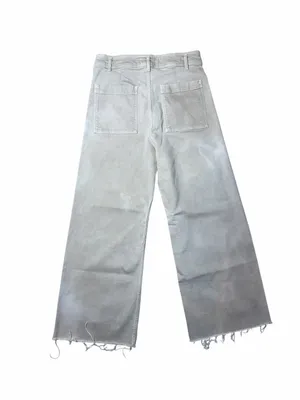 Zara Stone Washed The Marine High Rise Wide Leg Jeans Womans 10 thumbnail 5