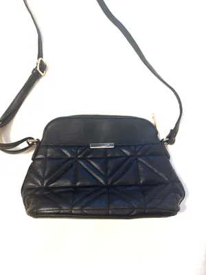 Black faux leather bag thumbnail 2