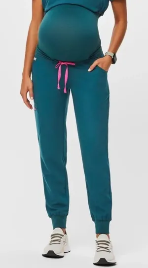 FIGS Zamora Maternity Jogger In Teal thumbnail 1