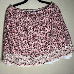 Studio 253 Floral Pink Skirt size‎ medium dance fairy whimsical coquette thumbnail 1