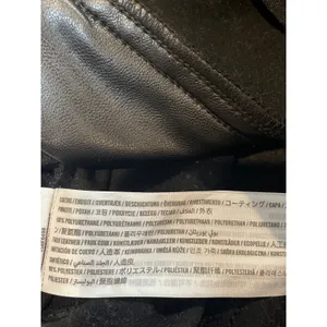 Abercrombie & Fitch ’90s Straight Ultra High Rise Faux Leather Pants Sz 6 Black thumbnail 6