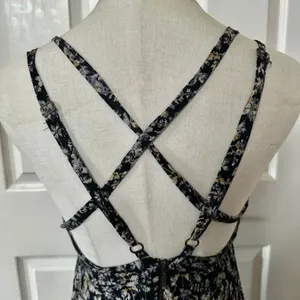 Kimchi Blue Scarlett Fit + Flare Black Floral Dress thumbnail 9