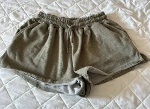 Sweat Shorts Womens Size Small Green Drawstring Pockets Athletic Yoga Run‎ thumbnail 1
