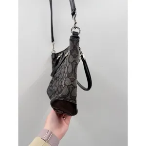 Coach Kelsey Satchel‎ Crossbody Bag Black Signature Canvas Shoulder Purse thumbnail 5