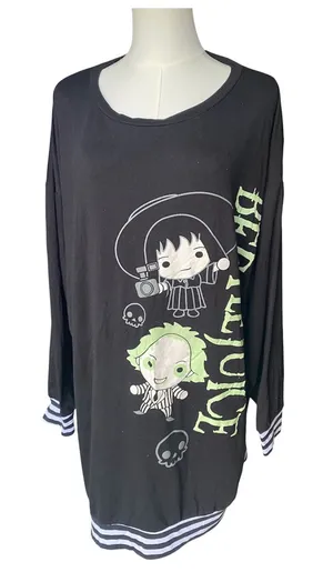 Beetlejuice Chibi Nightgown Sleep Shirt thumbnail 1
