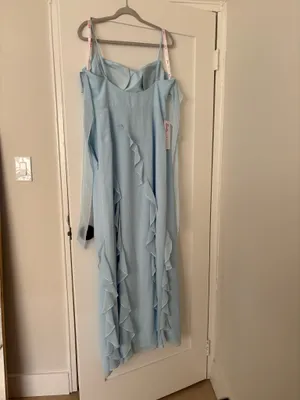 Azazie Sky Blue Bridesmaid Dress thumbnail 5