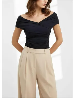 KOOKAÏ Addison Off-Shoulder Top, Black, FR34/US2 thumbnail 2