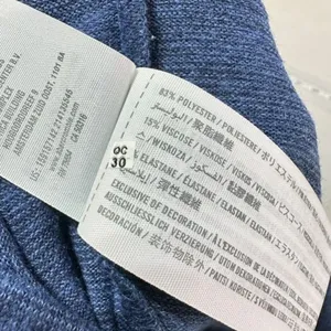 NWT Abercrombie & Fitch MIDI dress blue Heathered open back cut out‎ size small thumbnail 9