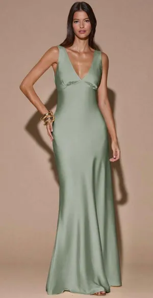 Green Open Back dress thumbnail 1