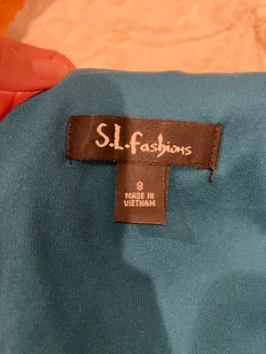 SLFasions one shoulder dress Blue Size 8 thumbnail 3
