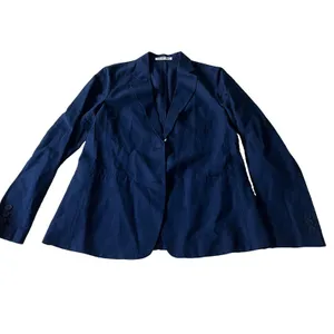Uniqlo x Comptoir des Cotonniers Navy Linen Blend Blazer Jacket XS thumbnail 2