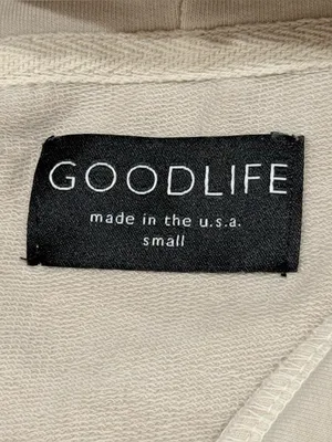 Goodlife Micro Terry Lounge Set Small Beige Hoodie Joggers Travel Minimal Comfy thumbnail 6
