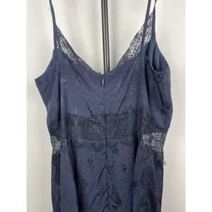 Revolve Tularosa Navy Blue Floral Lace‎ Tie Strap Sleeveless Mini Dress Size S thumbnail 7