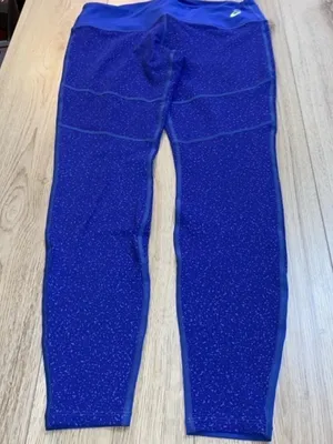 Asics motiondry Blue white Speckled Leggings tights thumbnail 3