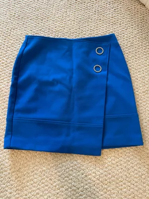 H&M Blue Women's Mini Skirt with O-Ring Detail thumbnail 2
