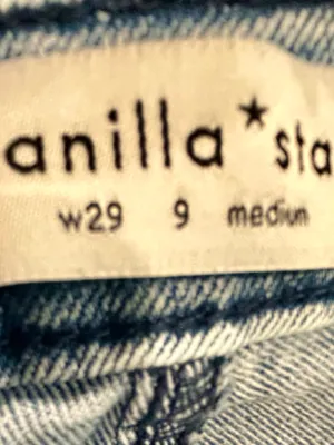Vanilla Star Baggy Jeans Juniors 9 W29 Light Wash Floral Wide Leg NWT thumbnail 7