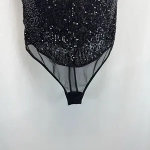 Intimately Free People Corset S Sparks Fly Shimmery Sequin Bodysuit Rocker Glam thumbnail 2
