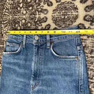 AGOLDE Denim Women’s Size 25 Placebo Blue High Rise Pinch Waist Kick Jeans thumbnail 12