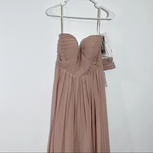 Jenny Yoo Convertible Bridesmaid Dress Mira Whipped Apricot Luxe‎ Chiffon Size 8 thumbnail 4